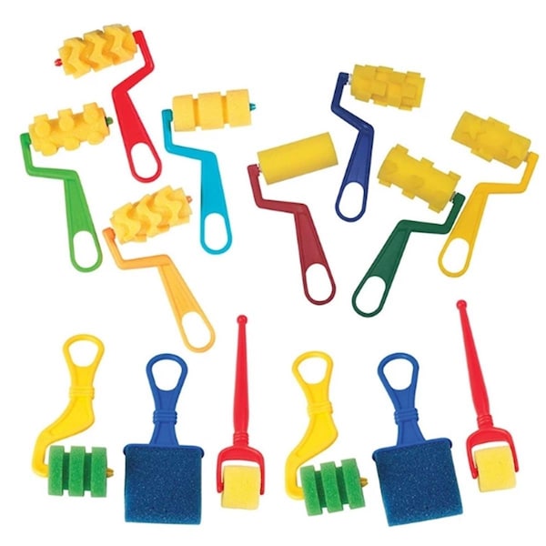 Easy-To-Organize Foam Rollers & Brushes Class Pack - 14 Piece EA3490715 - main